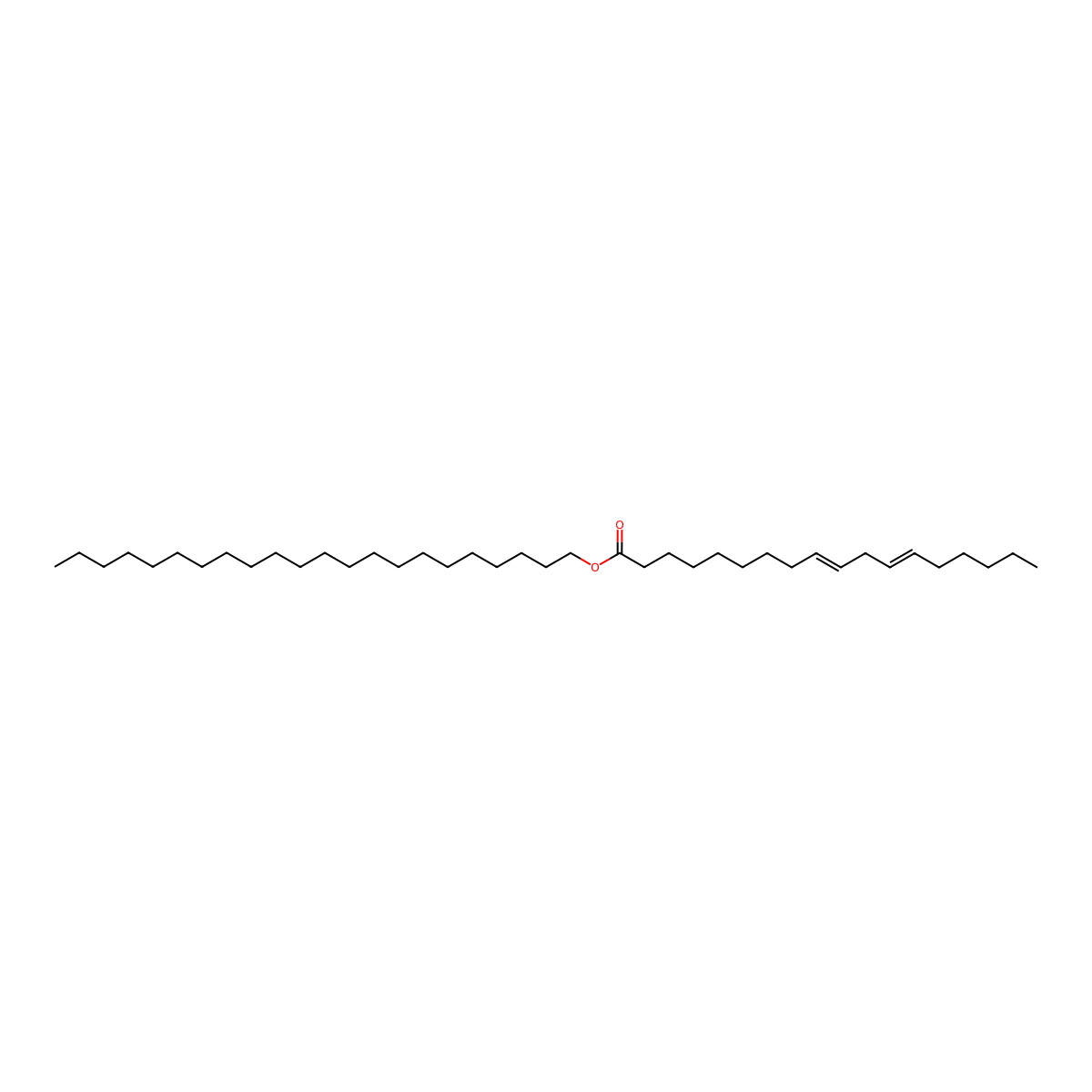 Behenyl linoleate molecular structure, CAS 204688-40-4