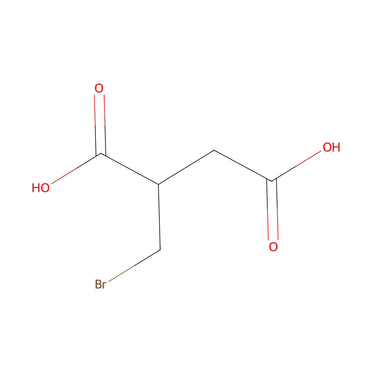 2-(Bromomethyl)succinic acid molecular structure, CAS 20469-57-2
