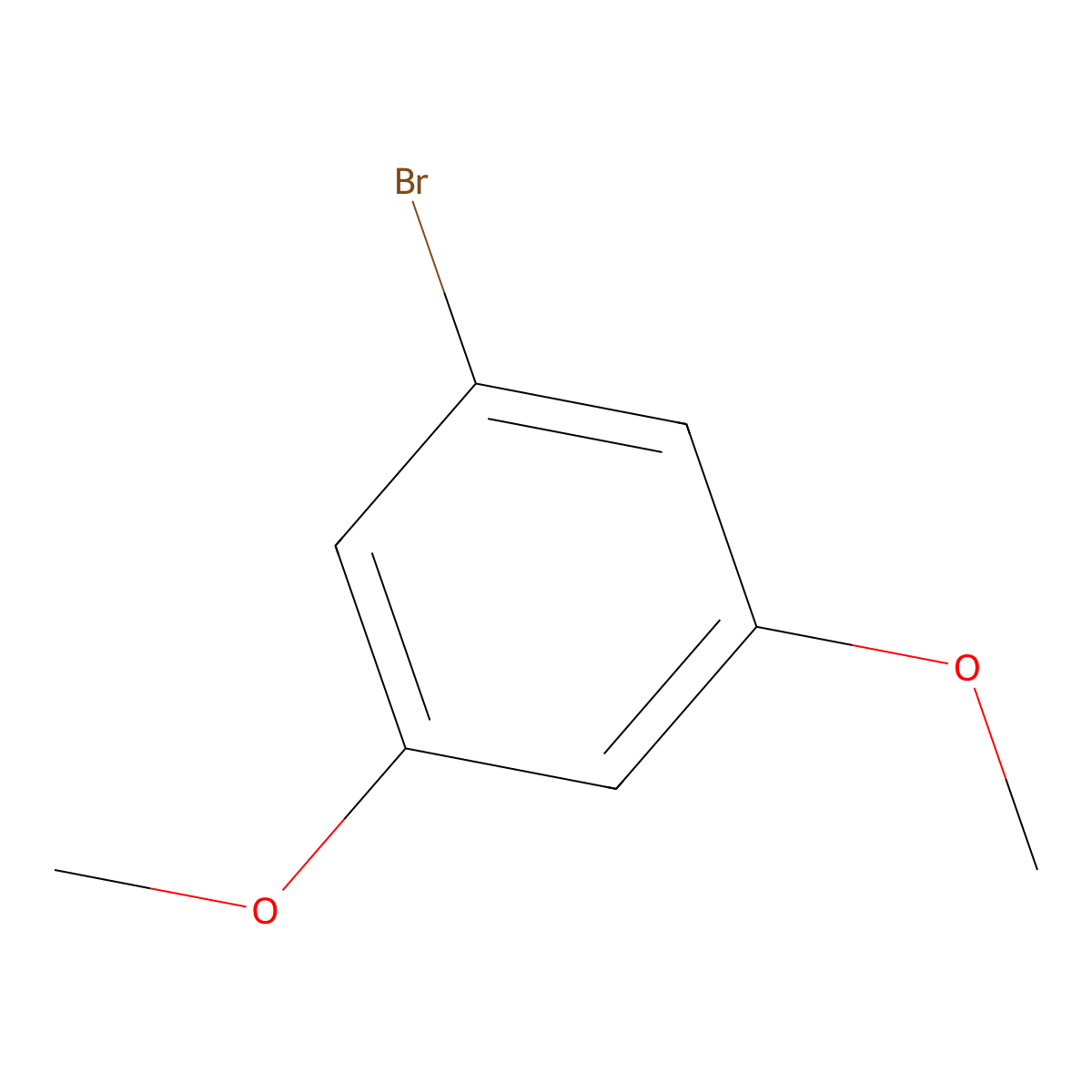 1-Bromo-3,5-dimethoxybenzene molecular structure, CAS 20469-65-2