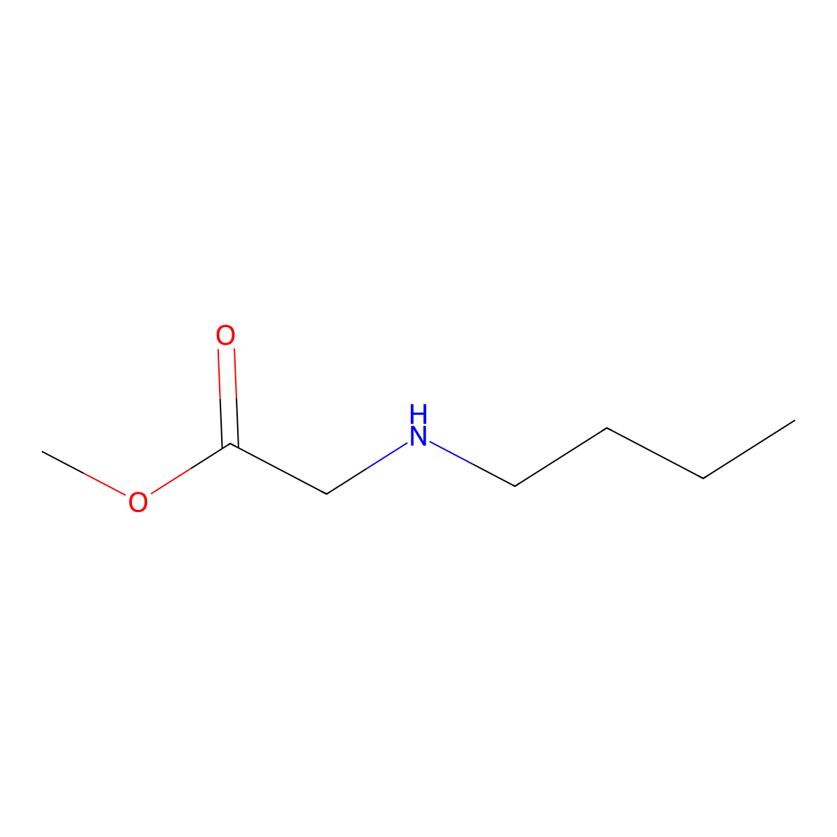 Methyl 2-(butylamino)acetate molecular structure, CAS 204691-86-1