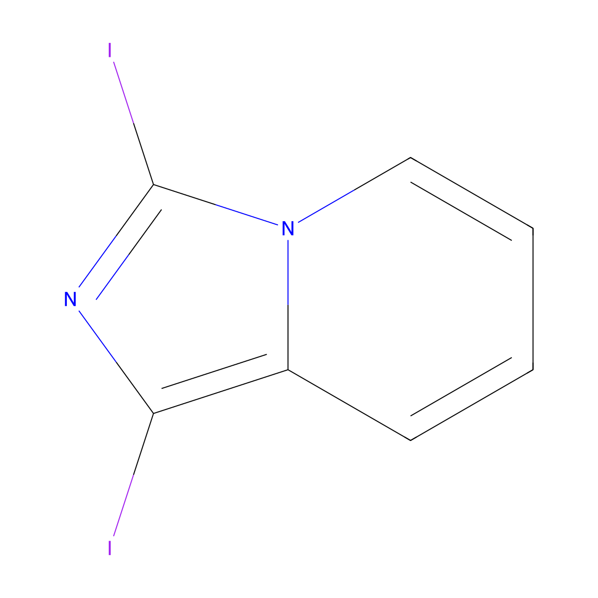 1,3-Diiodoimidazo[1,5-a]pyridine molecular structure, CAS 2046954-44-1