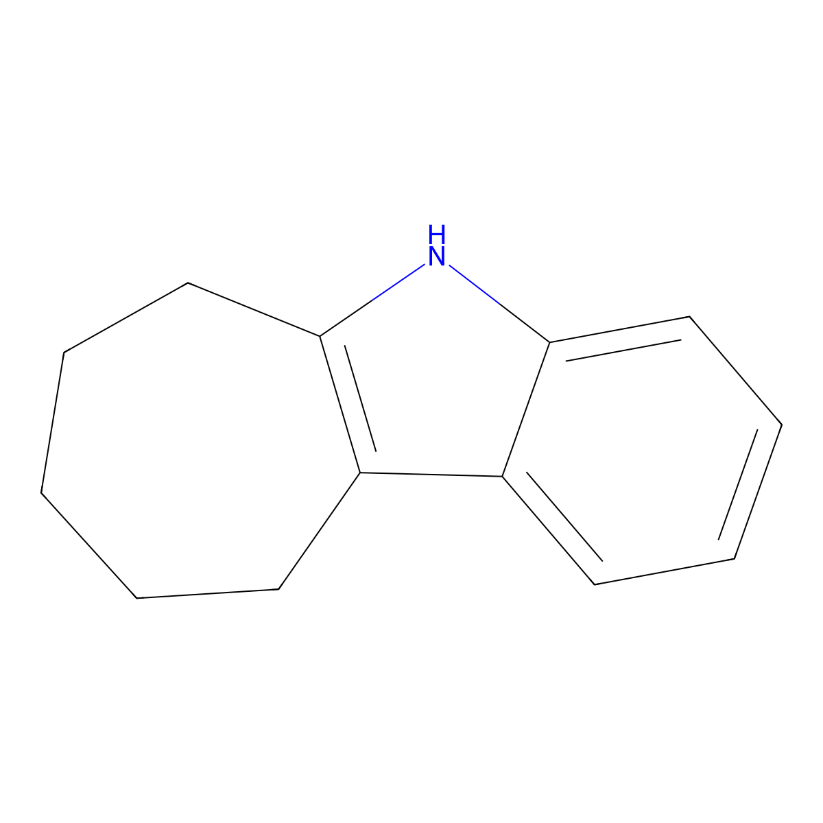 5,6,7,8,9,10-Hexahydrocyclohepta[b]indole molecular structure, CAS 2047-89-4
