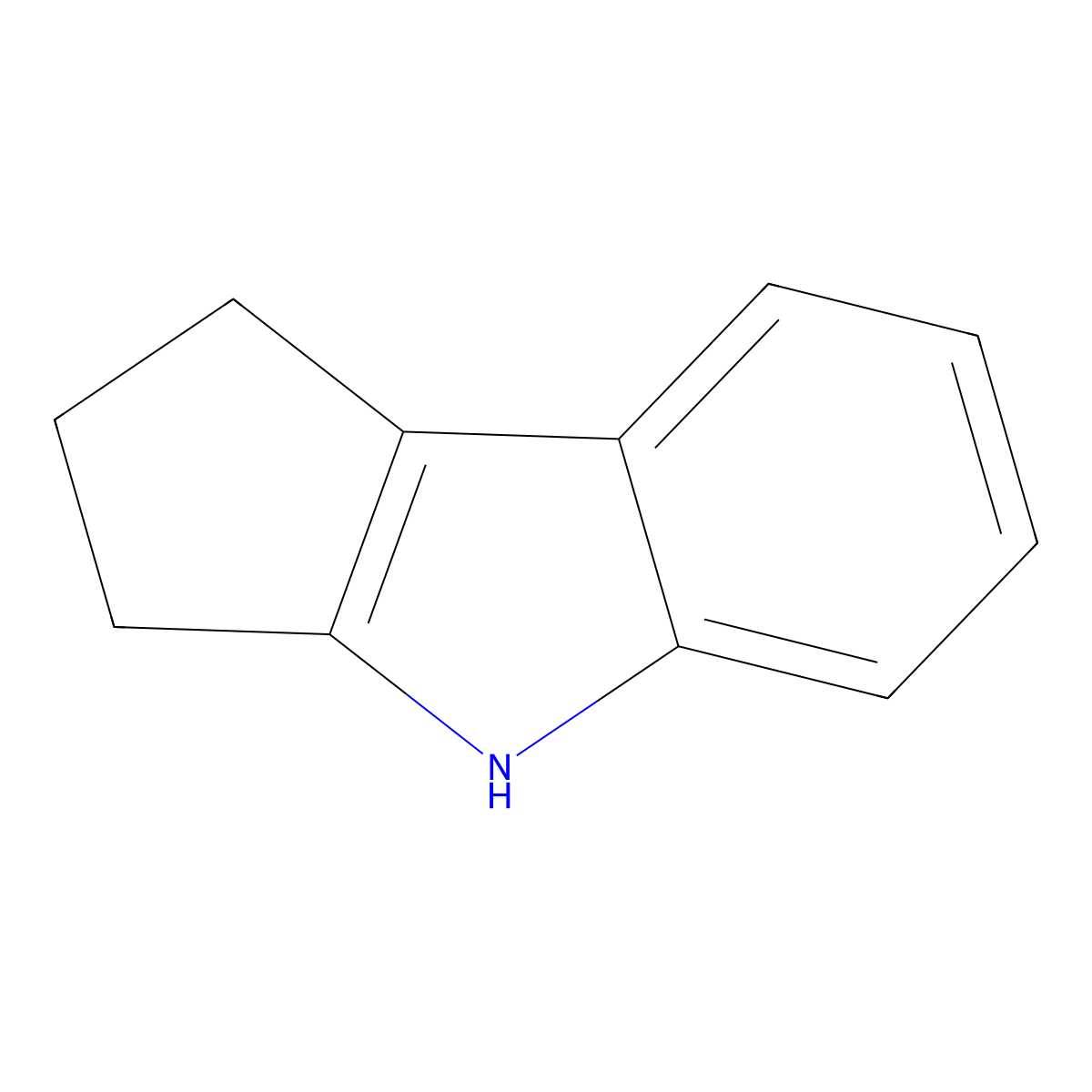1,2,3,4-Tetrahydro-cyclopenta(b)indole molecular structure, CAS 2047-91-8