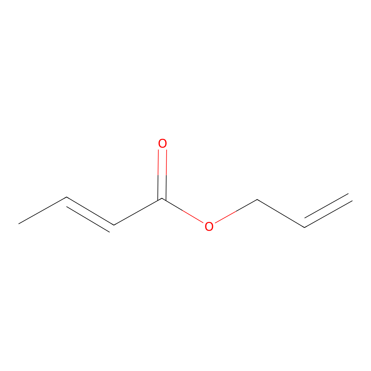 2-Propen-1-yl 2-butenoate molecular structure, CAS 20474-93-5
