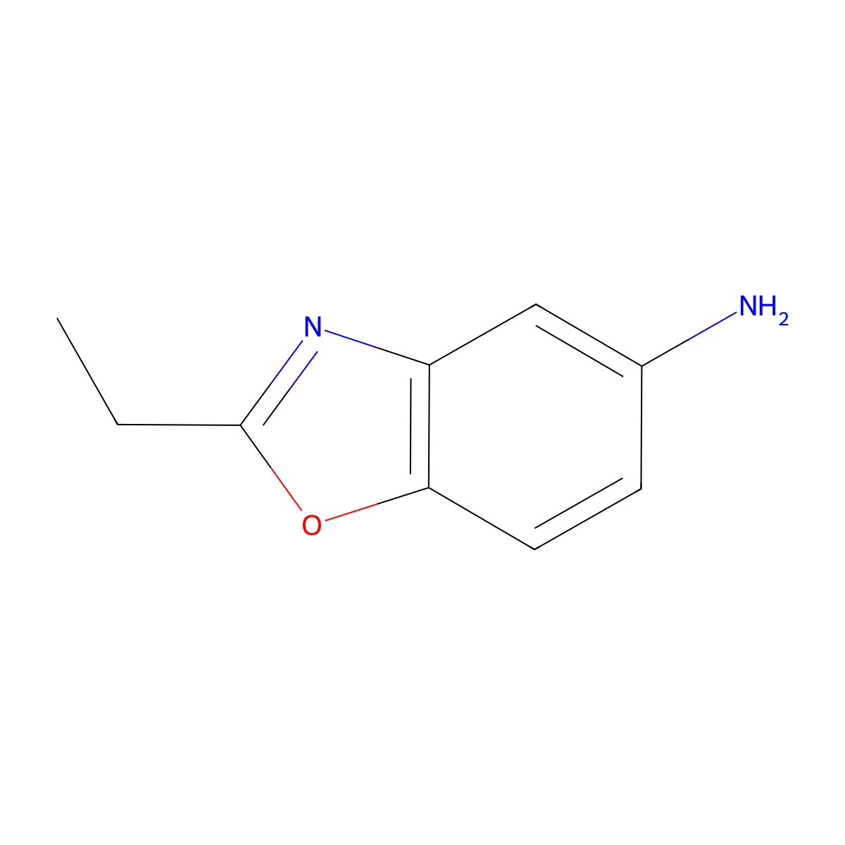 2-Ethyl-1,3-benzoxazol-5-amine molecular structure, CAS 204771-75-5