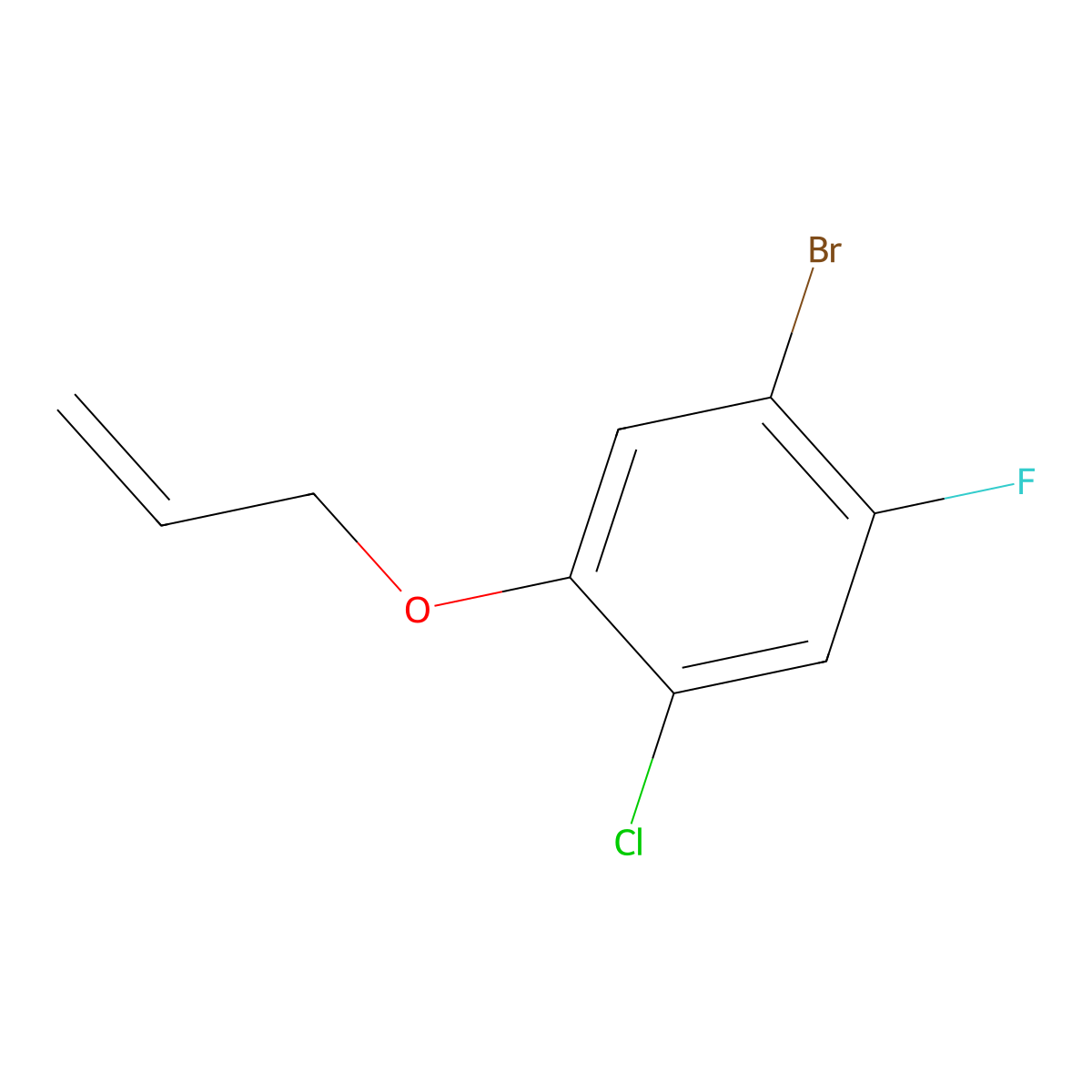 1-(Allyloxy)-5-bromo-2-chloro-4-fluorobenzene molecular structure, CAS 204778-50-7