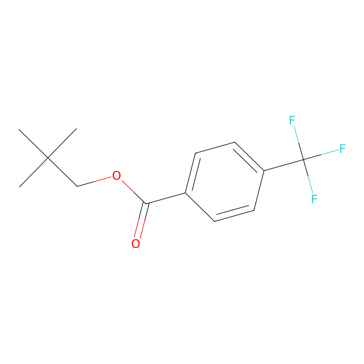 Neopentyl 4-(trifluoromethyl)benzoate molecular structure, CAS 204779-82-8
