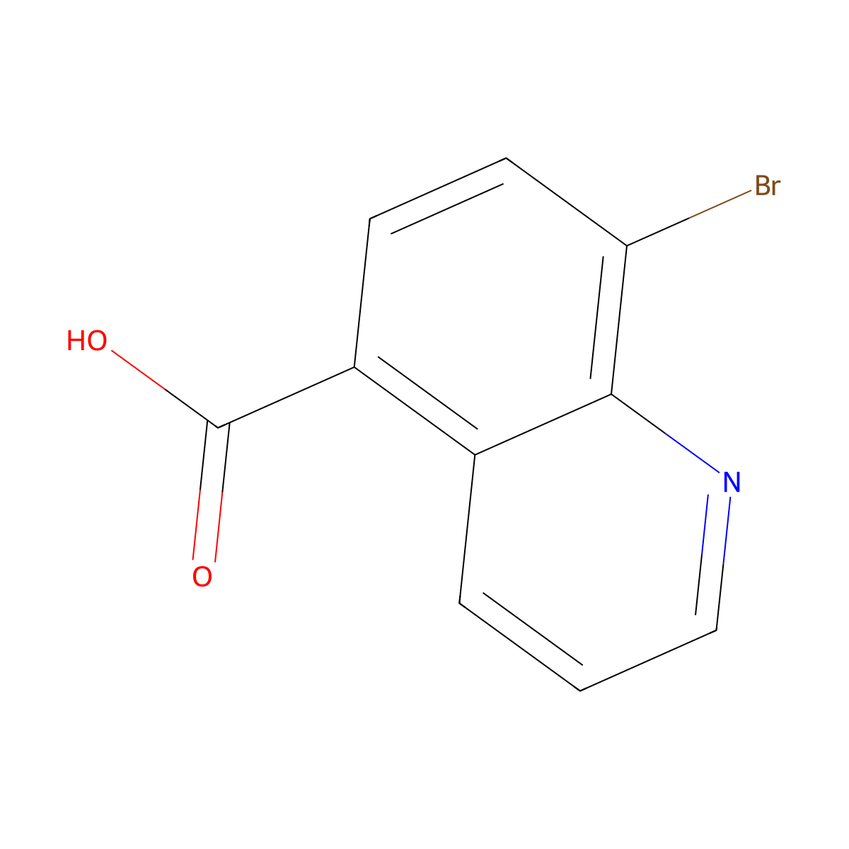 8-bromoquinoline-5-carboxylic Acid molecular structure, CAS 204782-96-7
