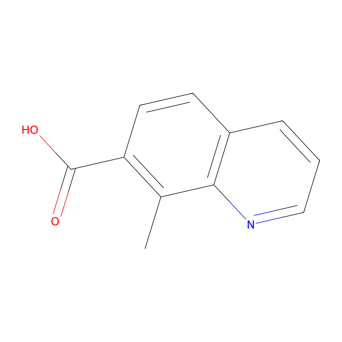 8-Methylquinoline-7-carboxylic acid molecular structure, CAS 204782-99-0