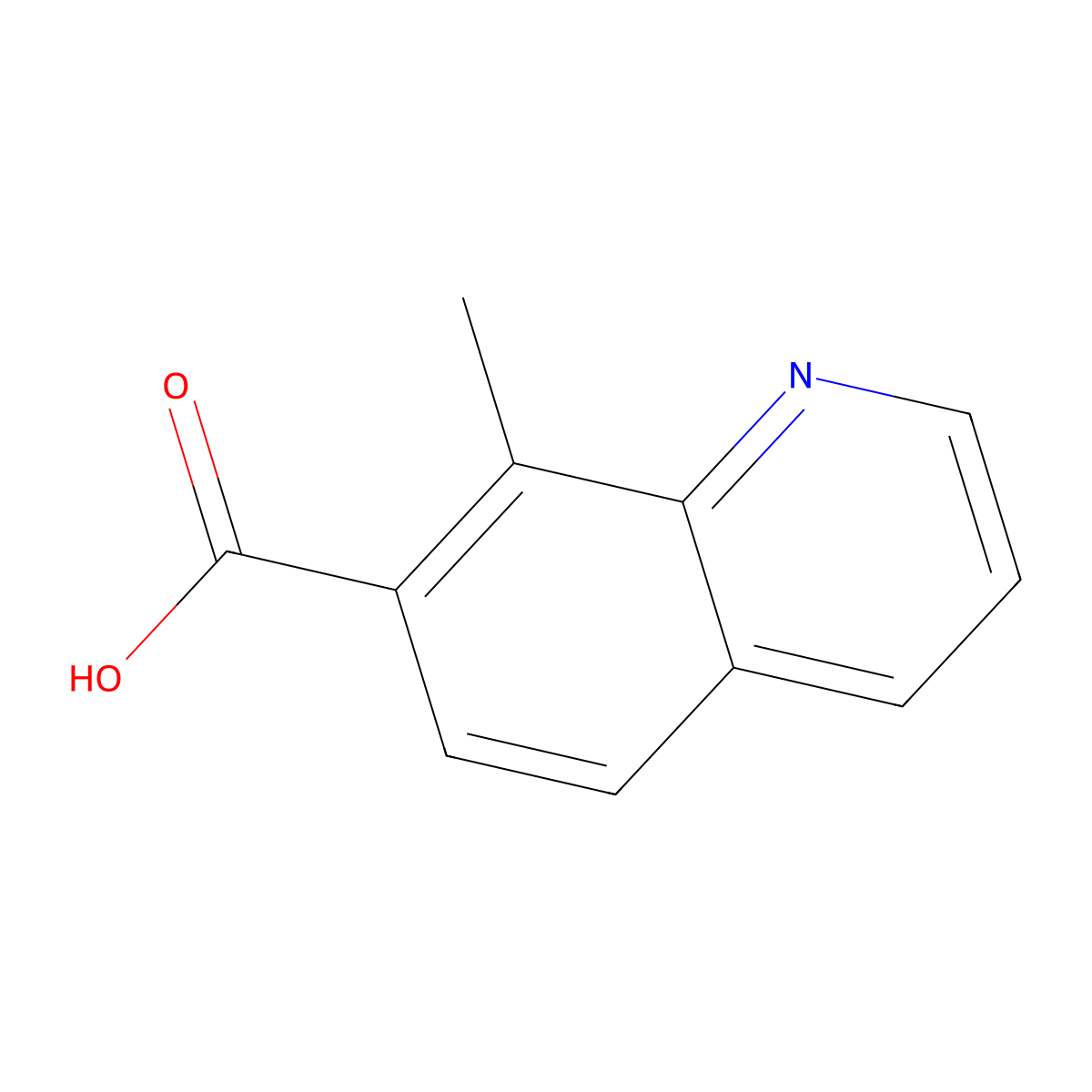 8-Methylquinoline-7-carboxylic acid molecular structure, CAS 204782-99-0