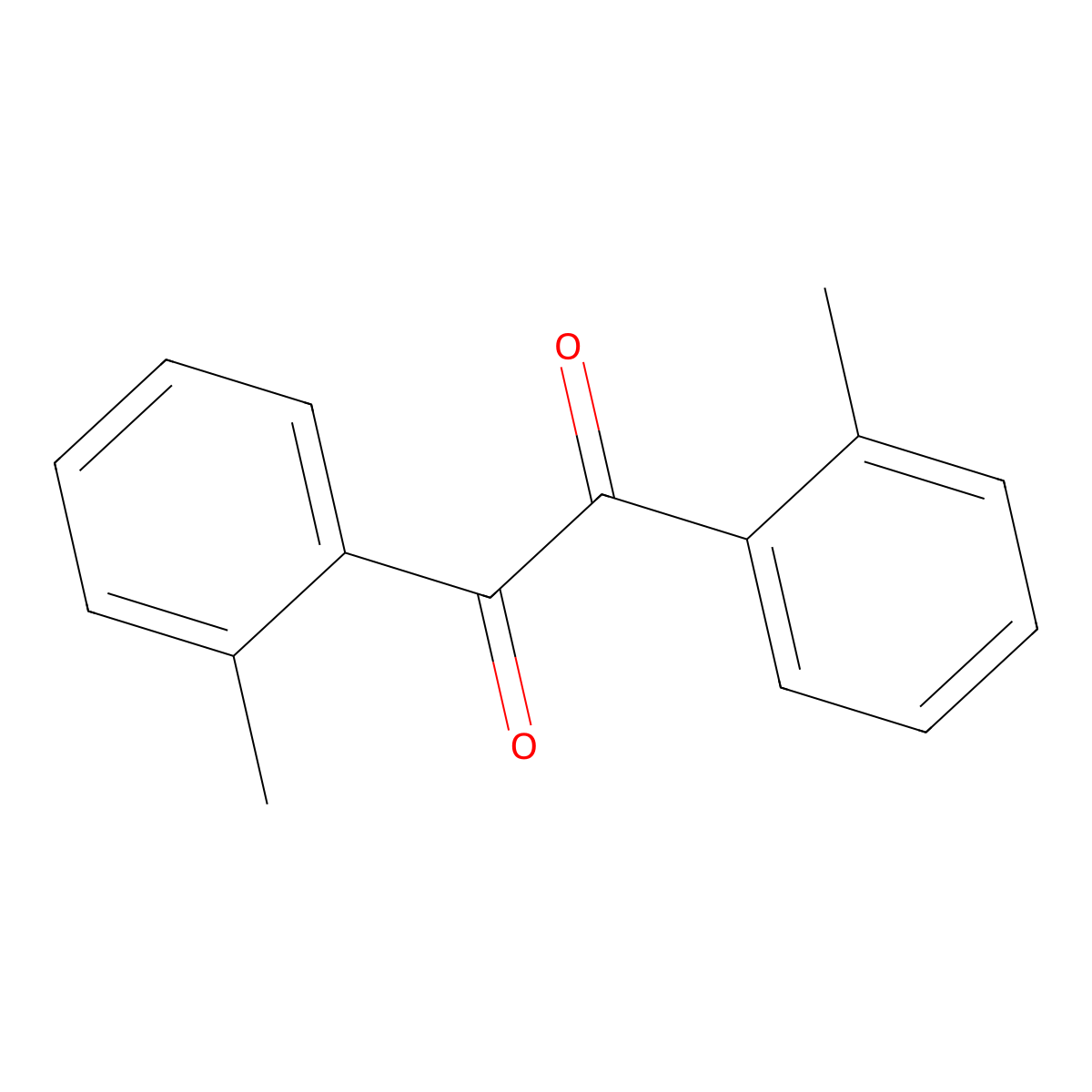 Ethanedione, 1,2-bis(2-methylphenyl)- molecular structure, CAS 2048-07-9