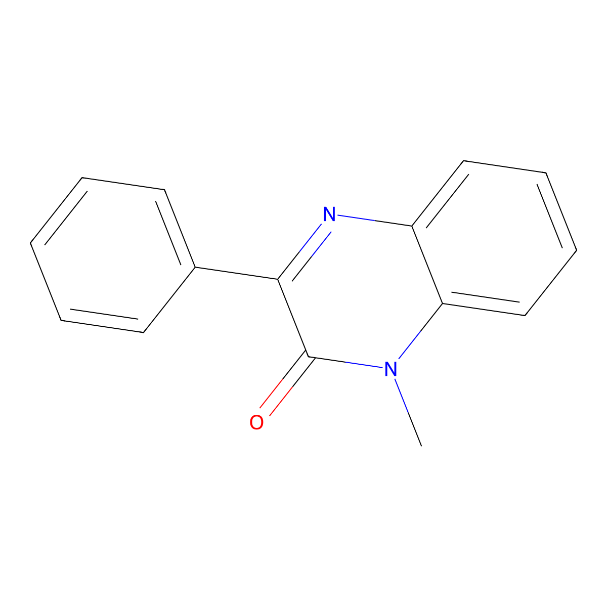 1-Methyl-3-phenylquinoxalin-2-one molecular structure, CAS 2048-37-5