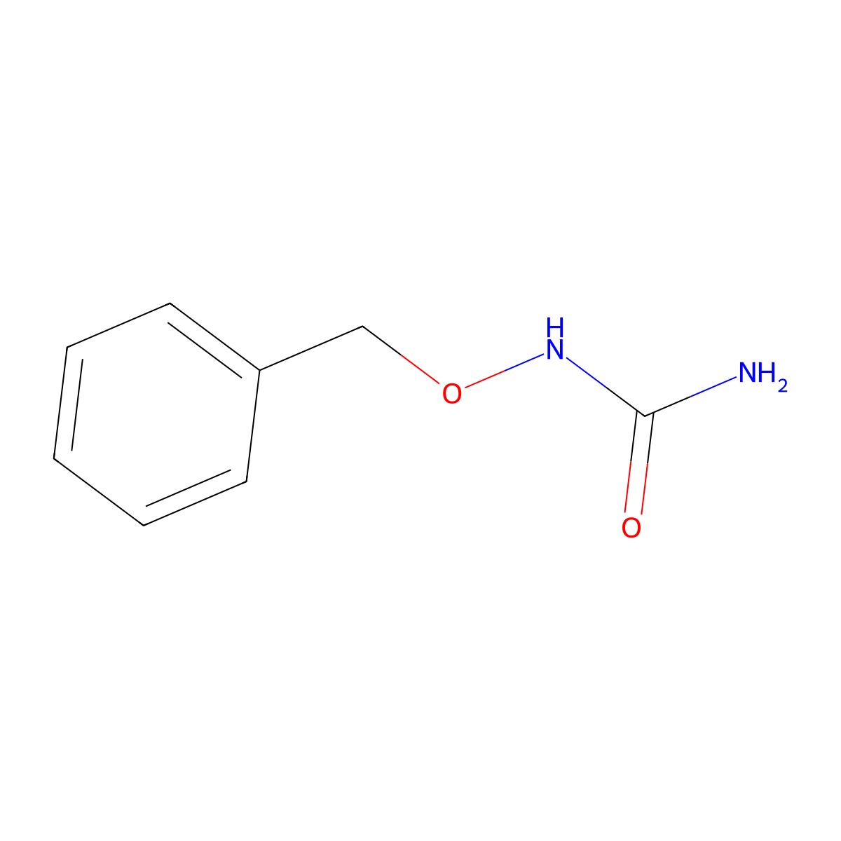 Benzyloxyurea molecular structure, CAS 2048-50-2
