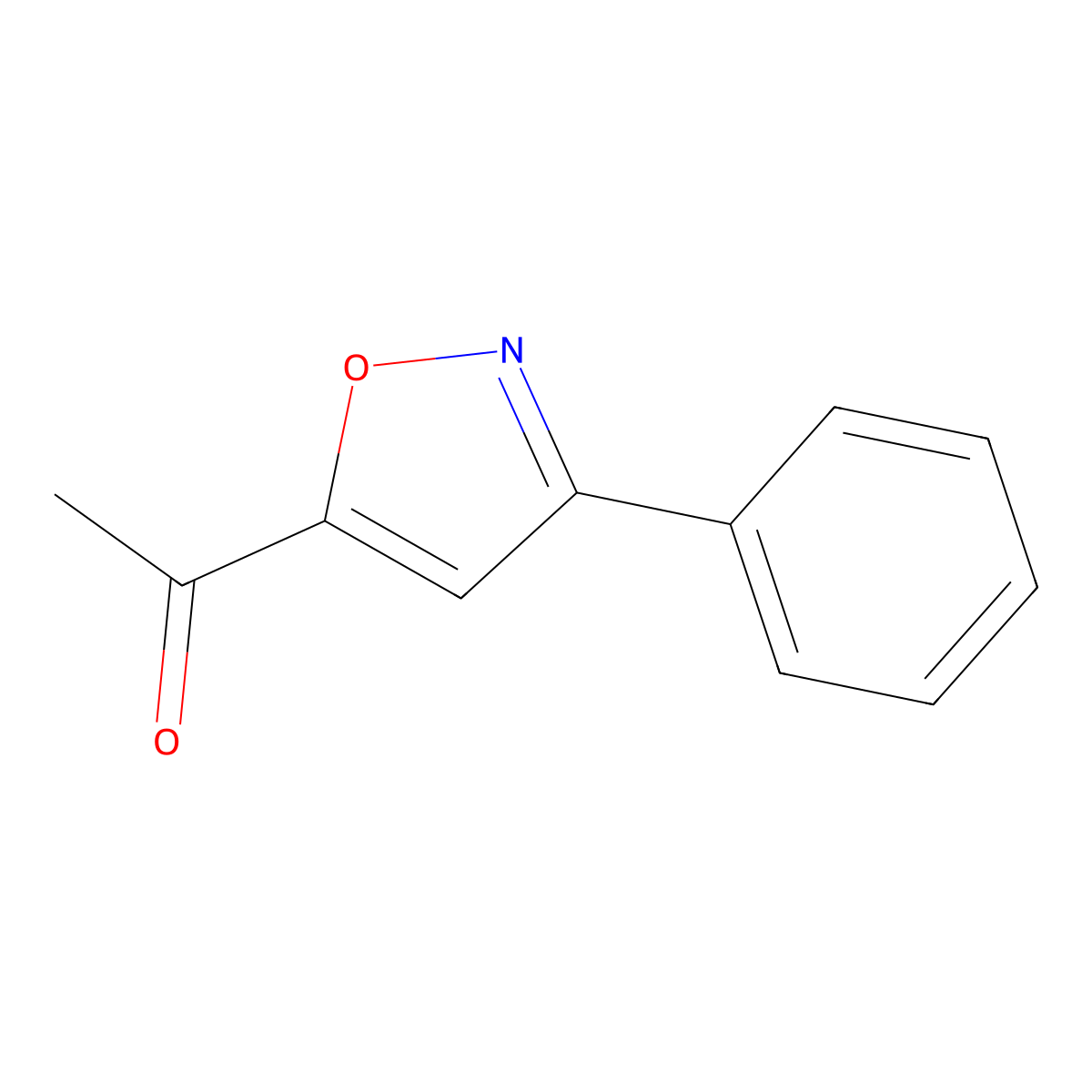 1-(3-Phenyl-1,2-oxazol-5-yl)ethan-1-one molecular structure, CAS 2048-69-3