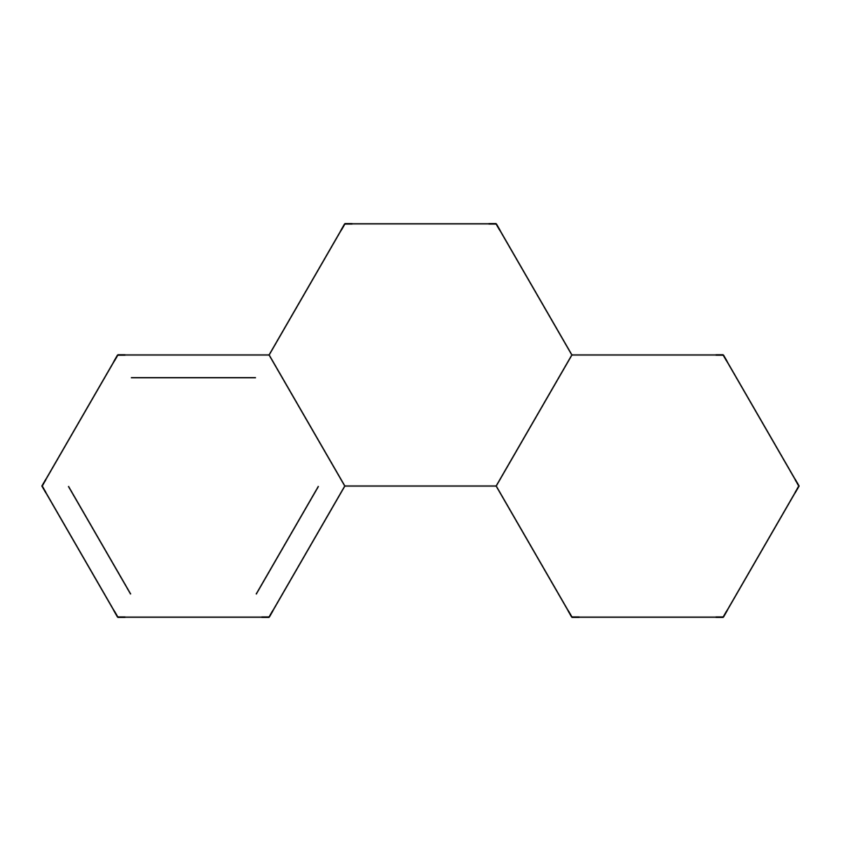1,2,3,4,4a,9,10,10a-Octahydrophenanthrene, trans- molecular structure, CAS 20480-67-5