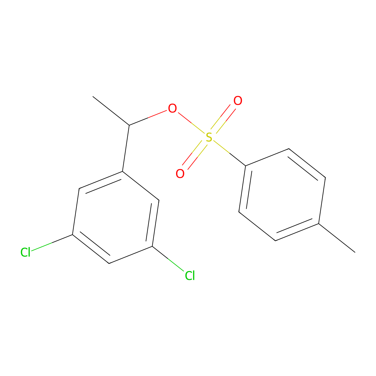 1-(3,5-Dichlorophenyl)ethyl 4-methylbenzene-1-sulfonate molecular structure, CAS 2048237-99-4