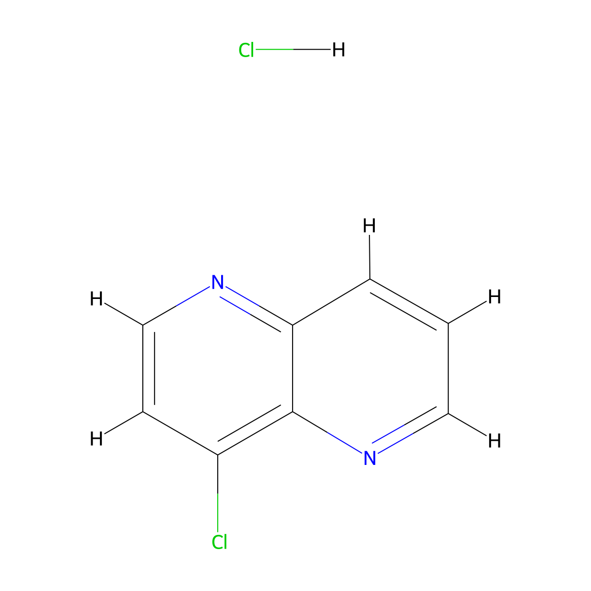 4-Chloro-1,5-naphthyridine hydrochloride molecular structure, CAS 2048273-85-2