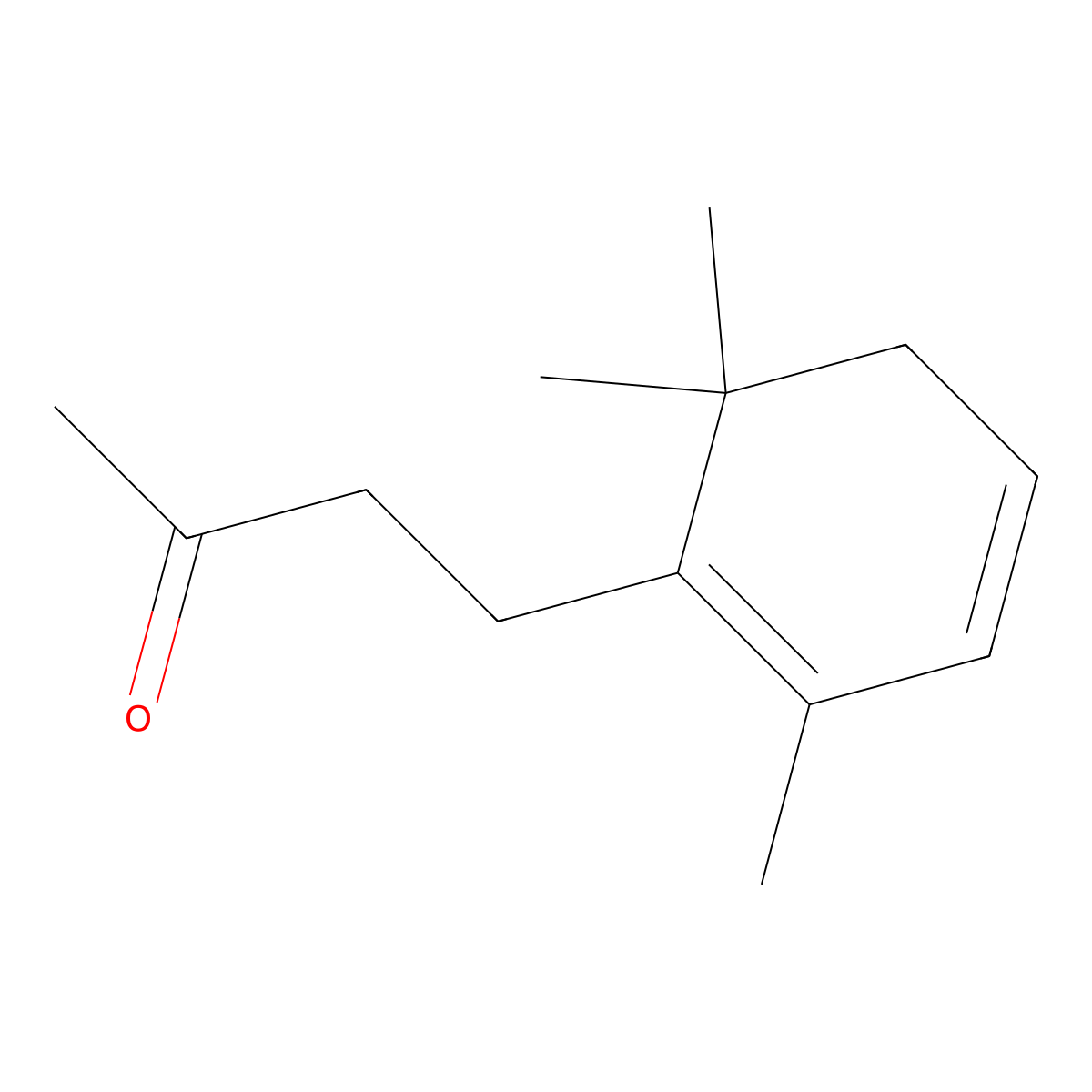 Dihydrodehydro-beta-ionone molecular structure, CAS 20483-36-7