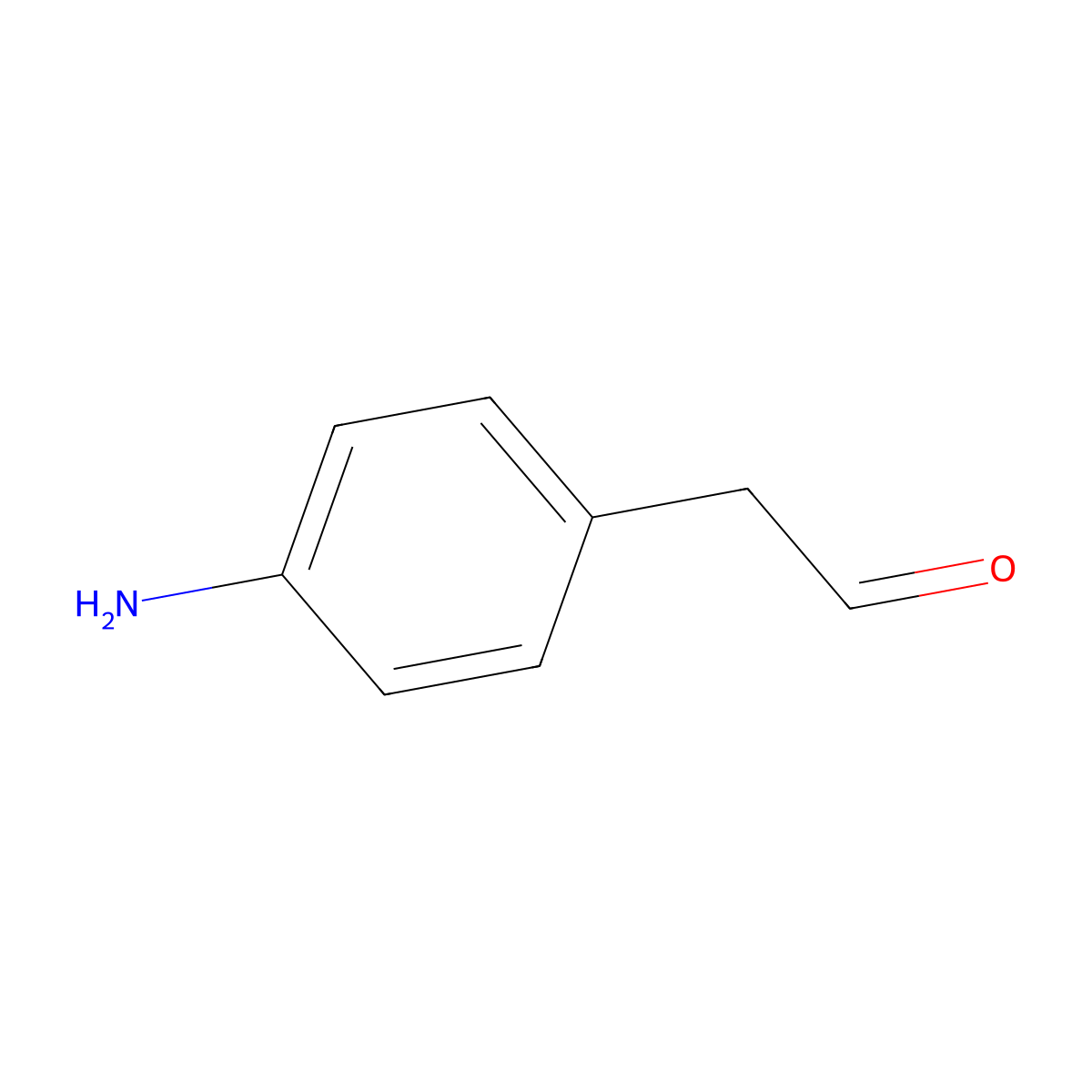 4-Aminophenylacetaldehyde molecular structure, CAS 204838-36-8