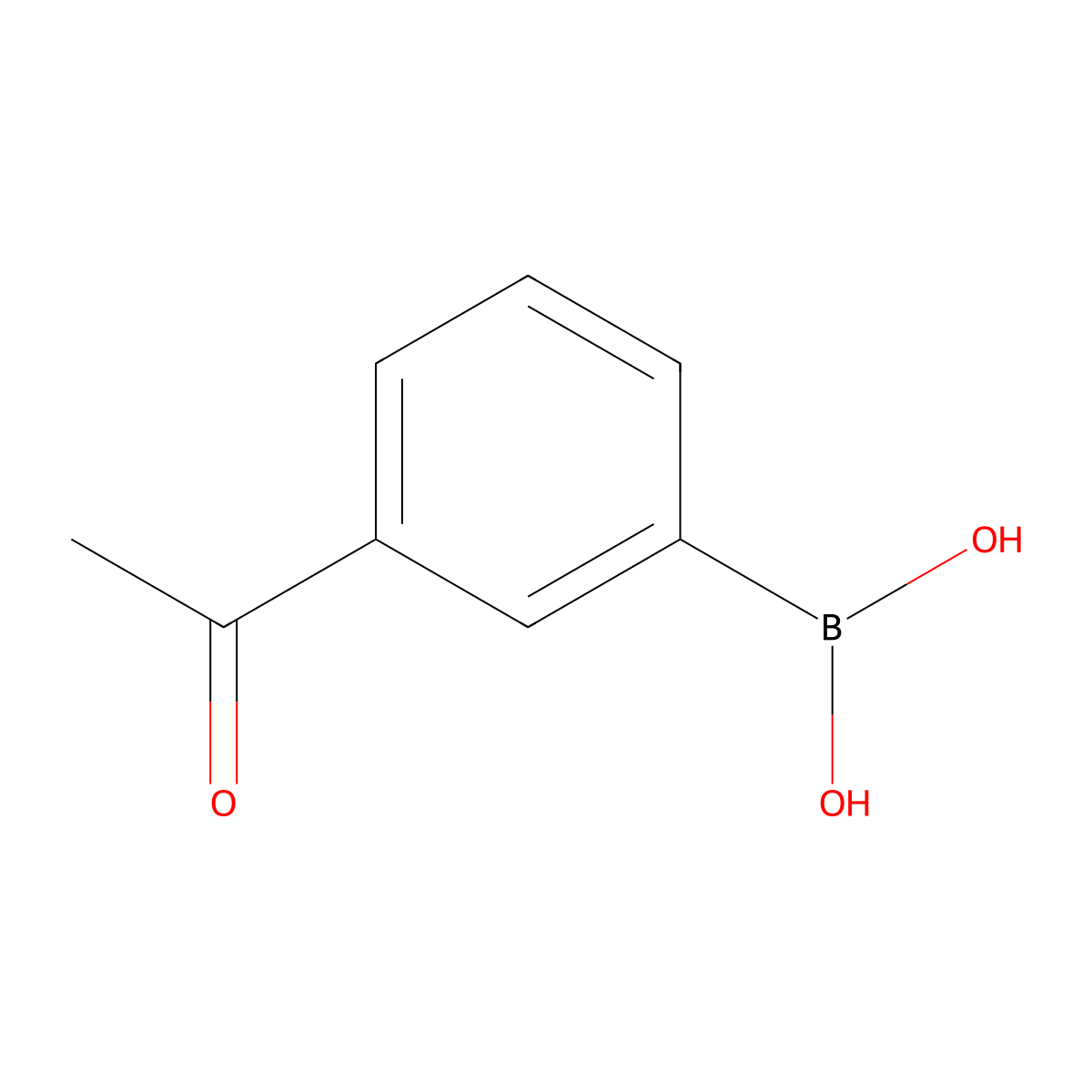 3-Acetylphenylboronic acid molecular structure, CAS 204841-19-0