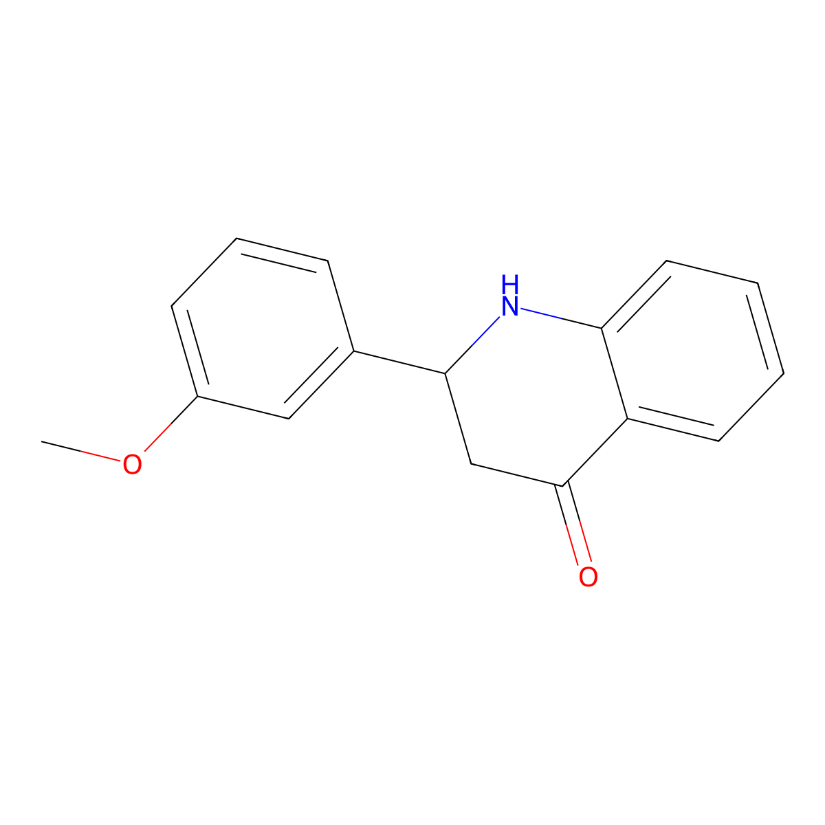 2-(3-Methoxyphenyl)-2,3-dihydroquinolin-4(1H)-one molecular structure, CAS 204841-42-9