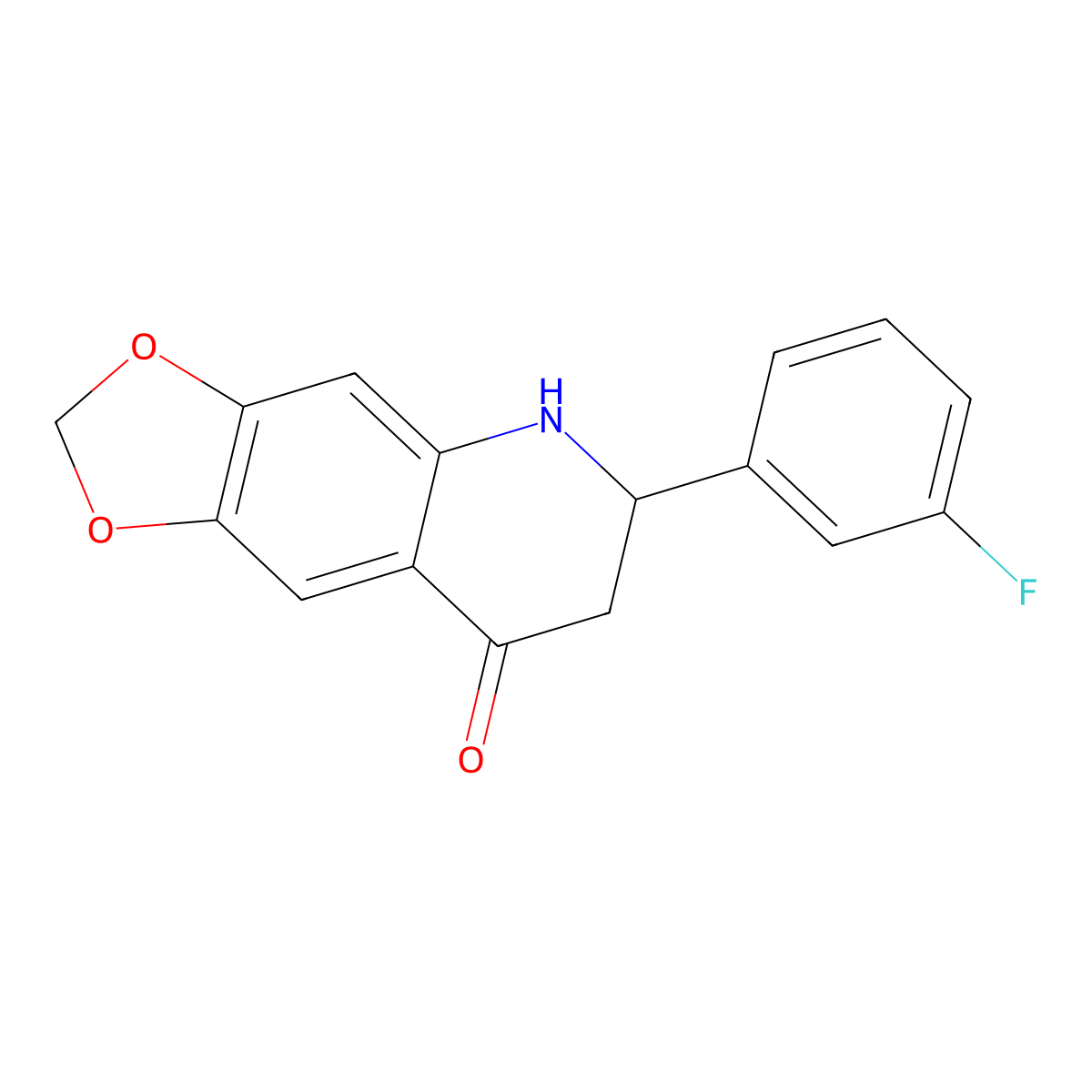 6-(3-Fluorophenyl)-6,7-dihydro-[1,3]dioxolo[4,5-G]quinolin-8(5H)-one molecular structure, CAS 204841-46-3