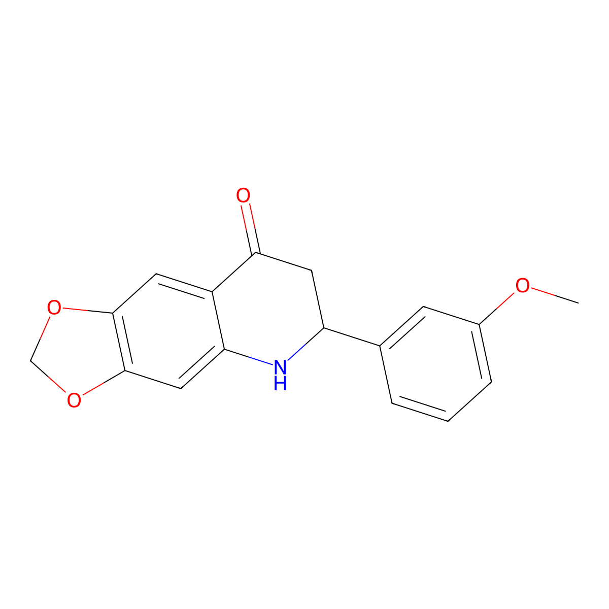 6-(3-methoxyphenyl)-6,7-dihydro-[1,3]dioxolo[4,5-g]quinolin-8(5H)-one molecular structure, CAS 204841-50-9