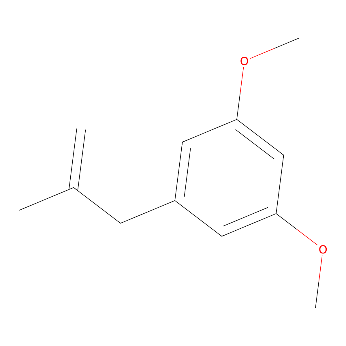 3-(3,5-Dimethoxyphenyl)-2-methyl-1-propene molecular structure, CAS 204846-44-6
