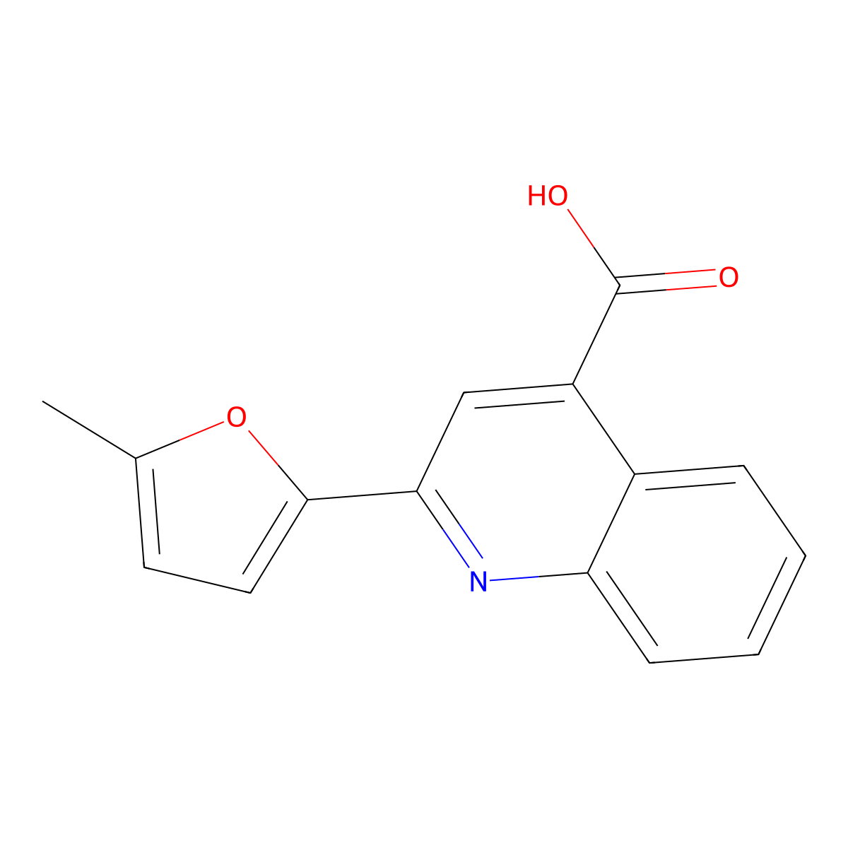 2-(5-Methylfuran-2-yl)quinoline-4-carboxylic acid molecular structure, CAS 204847-08-5
