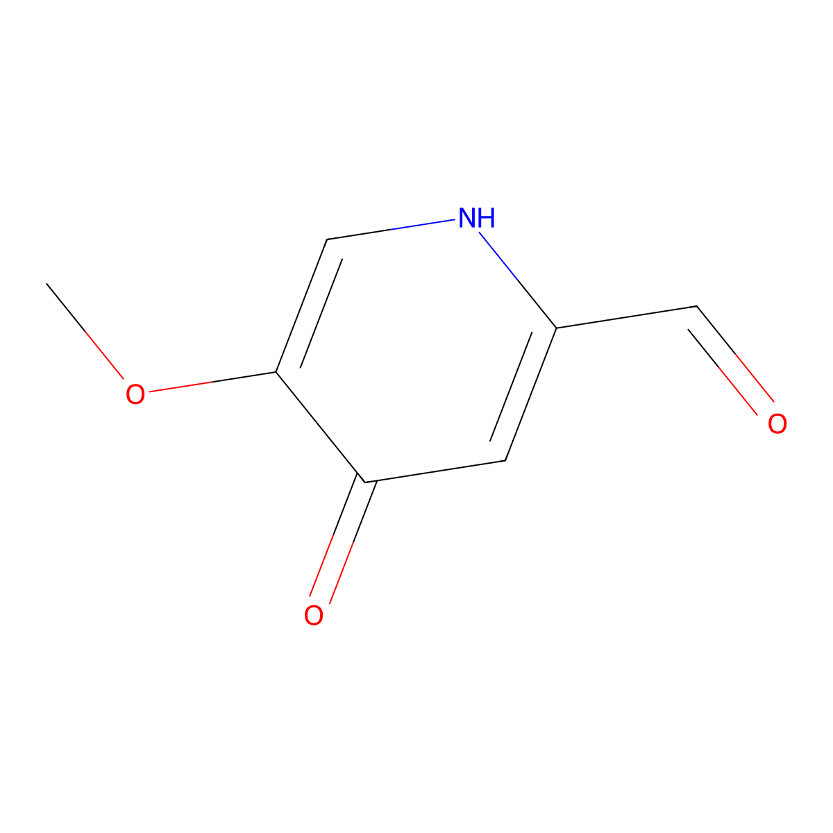 4-Hydroxy-5-methoxypyridine-2-carbaldehyde molecular structure, CAS 204847-72-3