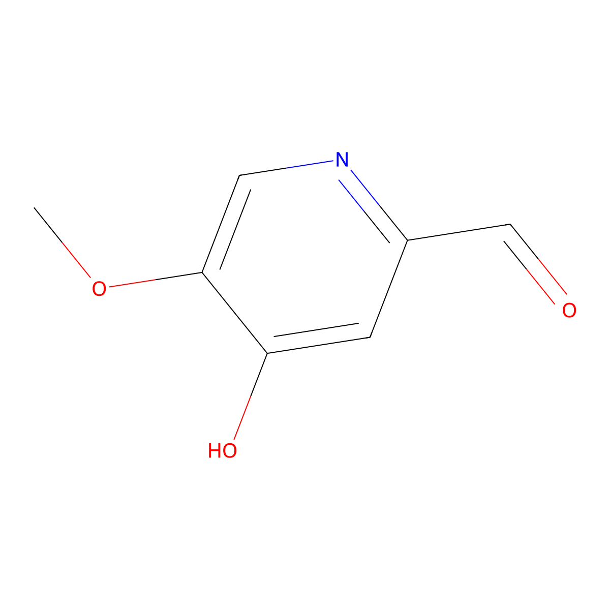 4-Hydroxy-5-methoxypyridine-2-carbaldehyde molecular structure, CAS 204847-72-3