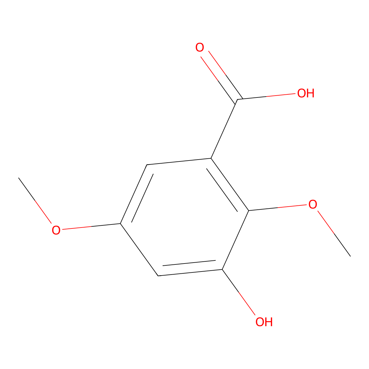 3-Hydroxy-2,5-dimethoxybenzoic acid molecular structure, CAS 204849-22-9