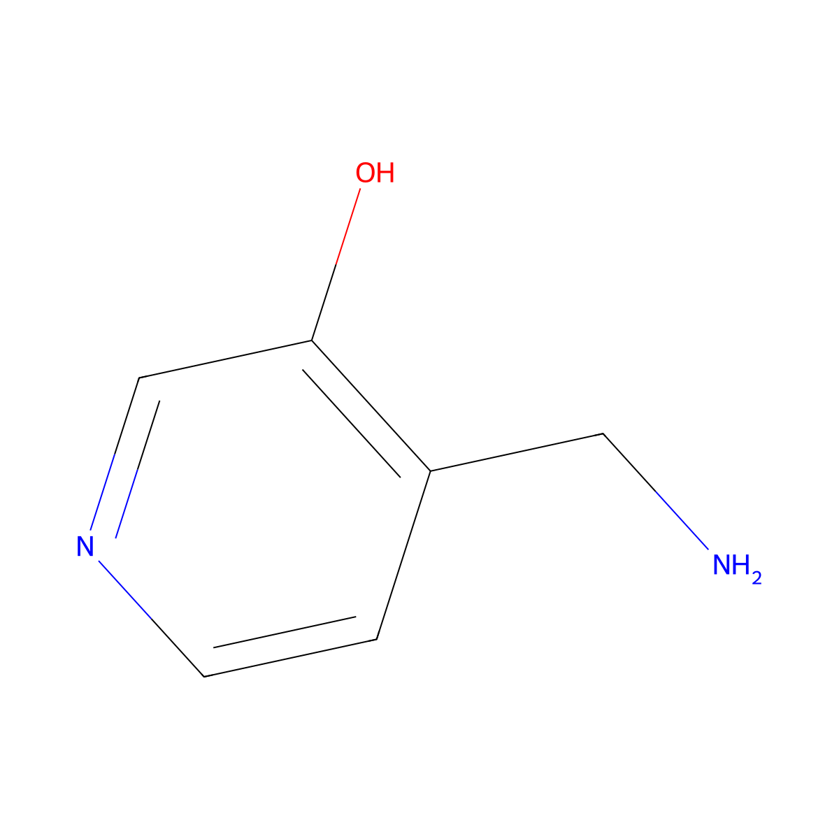 4-(Aminomethyl)pyridin-3-OL molecular structure, CAS 20485-35-2