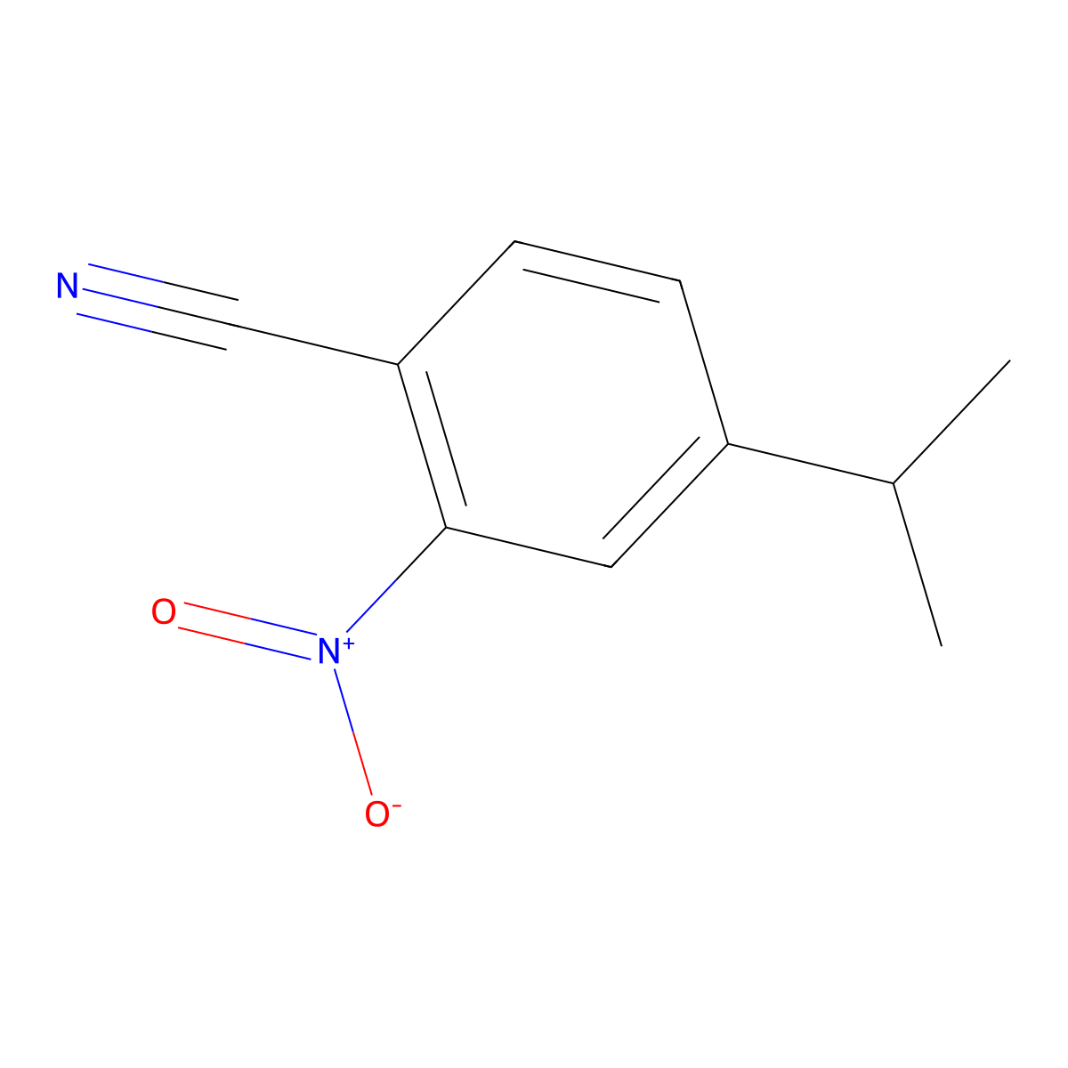 4-Isopropyl-2-nitrobenzonitrile molecular structure, CAS 204850-15-7