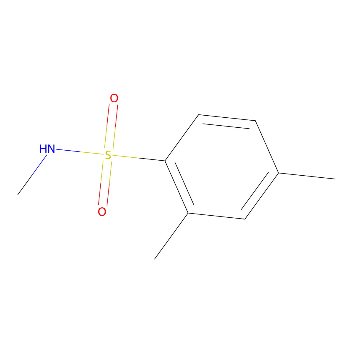 N,2,4-trimethylbenzenesulfonamide molecular structure, CAS 204850-95-3