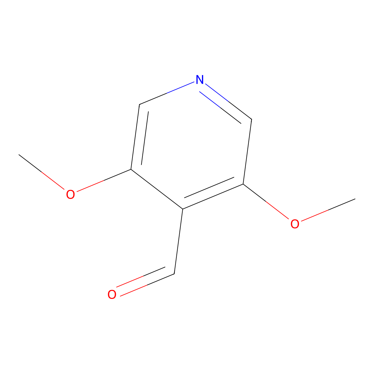 3,5-Dimethoxyisonicotinaldehyde molecular structure, CAS 204862-70-4