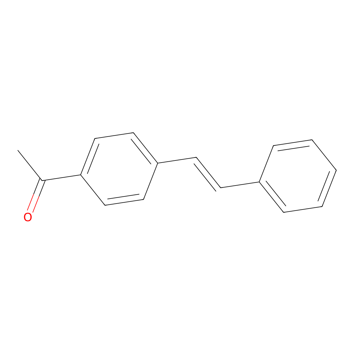 1-[4-[(E)-2-phenylethenyl]phenyl]ethanone molecular structure, CAS 20488-42-0