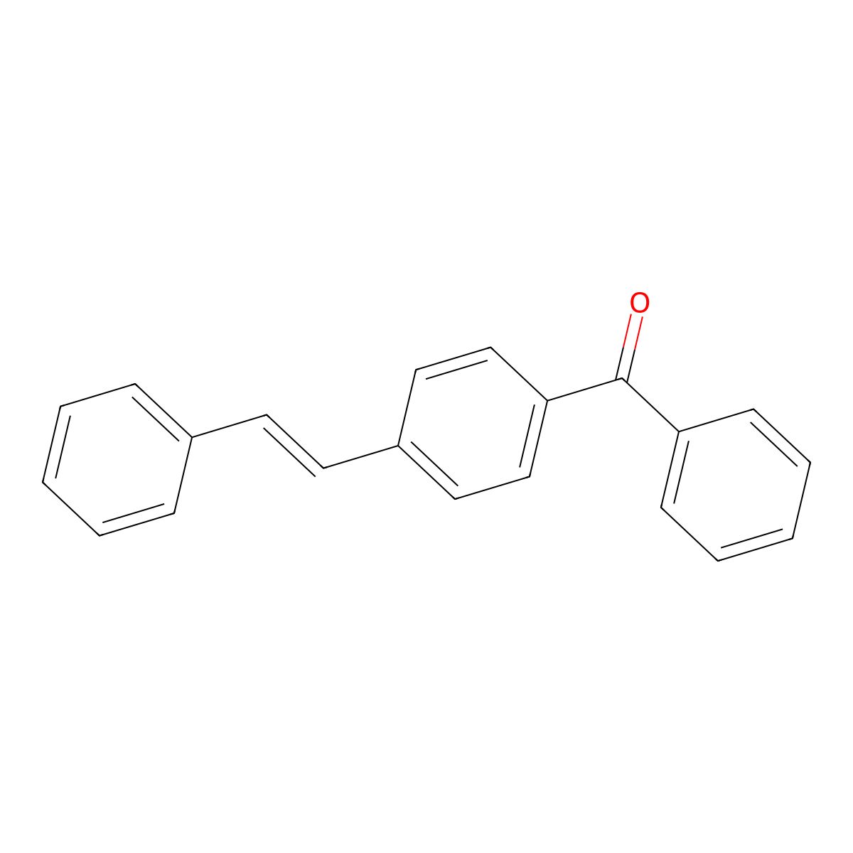Methanone, phenyl[4-(2-phenylethenyl)phenyl]- molecular structure, CAS 20488-44-2