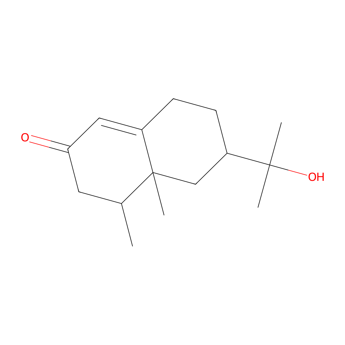 11-Hydroxyvalenc-1(10)-en-2-one molecular structure, CAS 20489-50-3