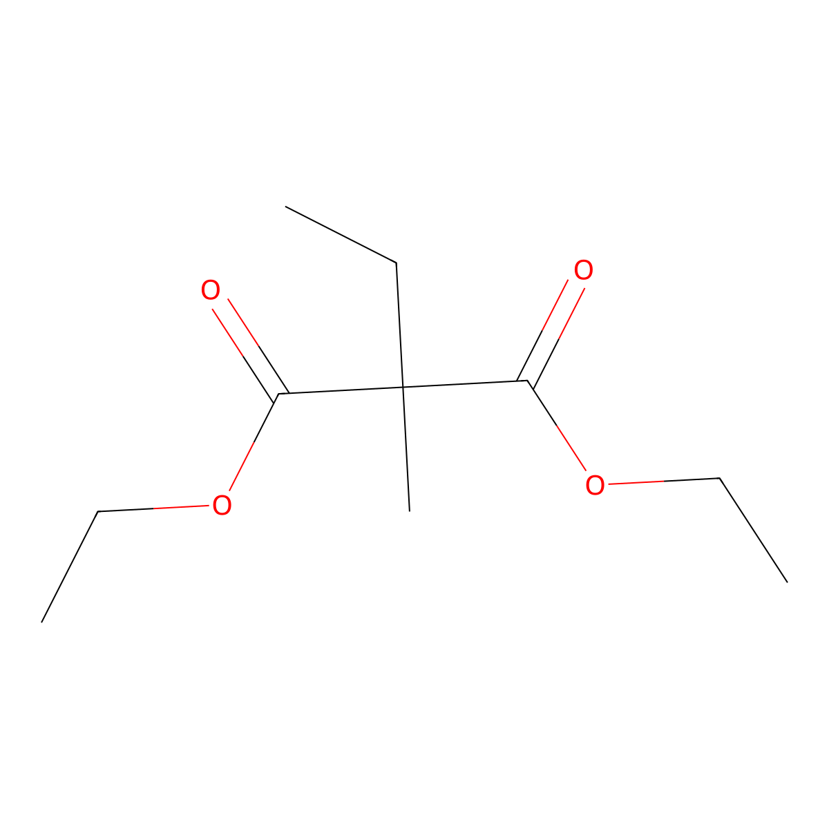 Diethyl ethylmethylmalonate molecular structure, CAS 2049-70-9