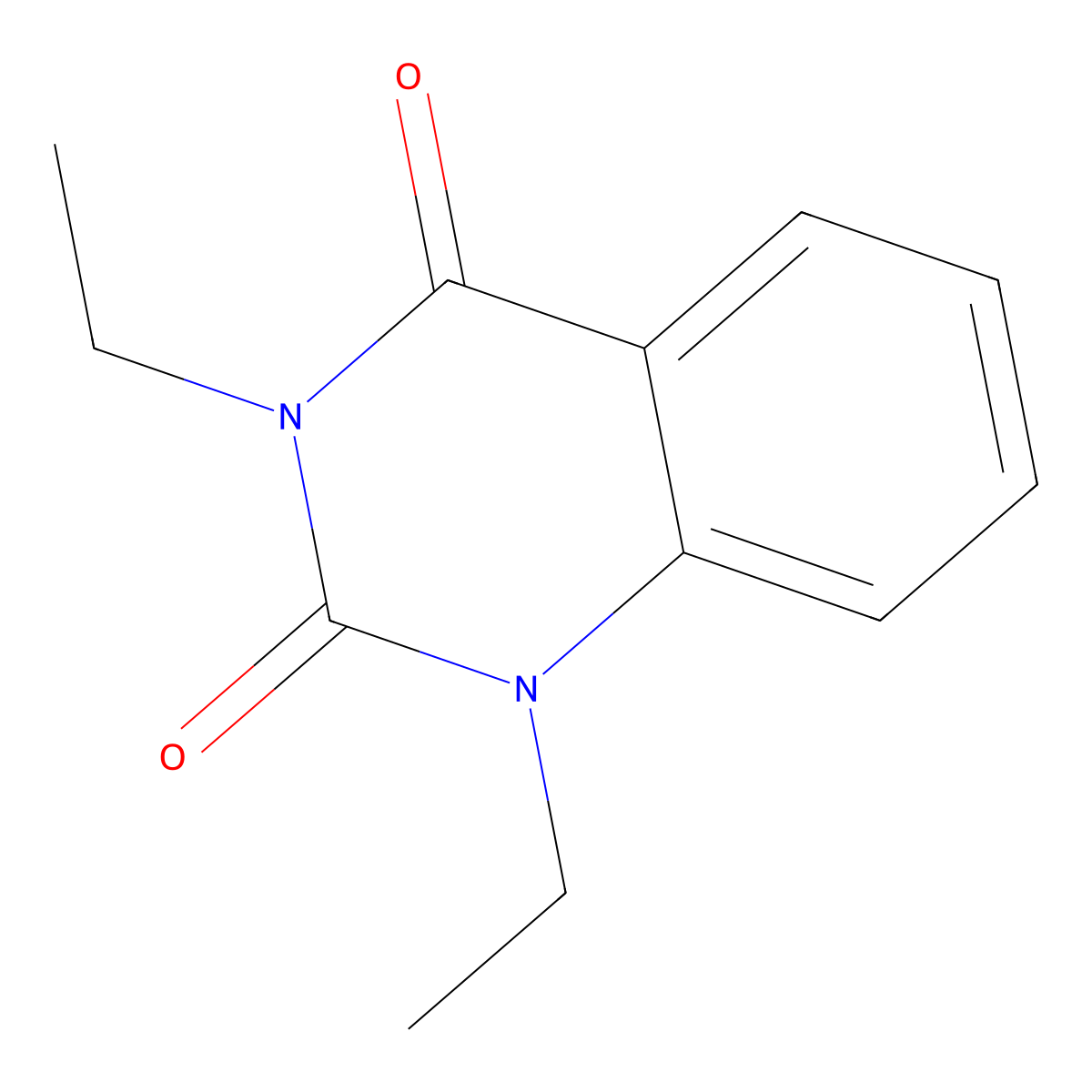 1,3-Diethyl-2,4(1H,3H)-quinazolinedione molecular structure, CAS 2049-84-5