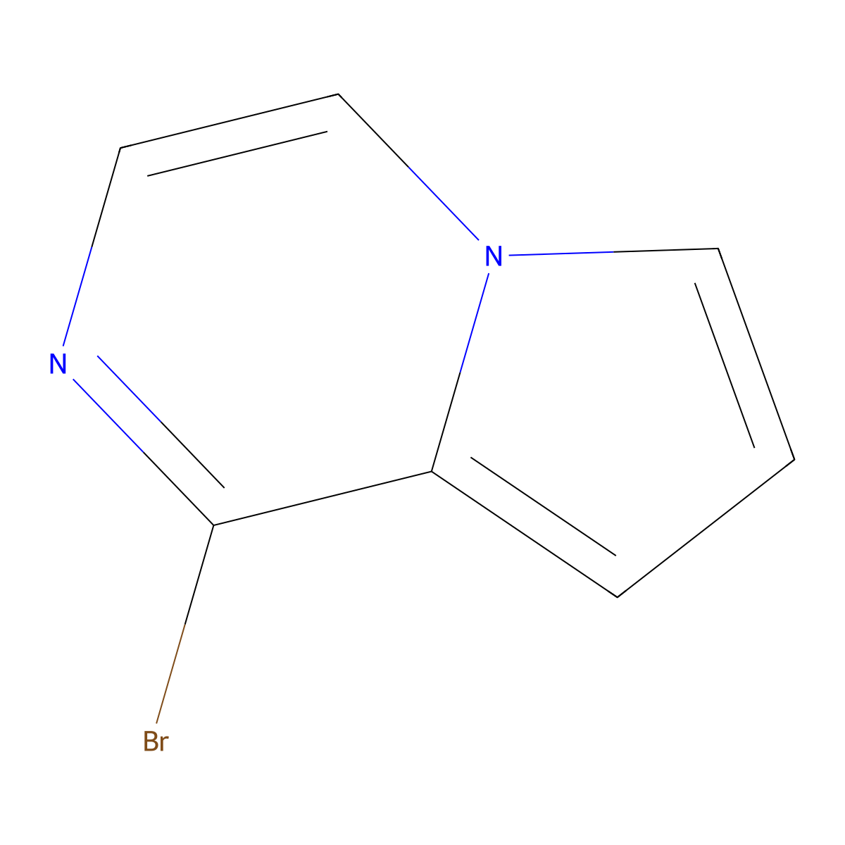 1-Bromopyrrolo[1,2-a]pyrazine molecular structure, CAS 2049006-06-4
