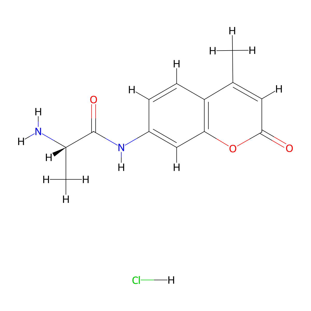 H-Ala-AMCHCl molecular structure, CAS 204909-39-7