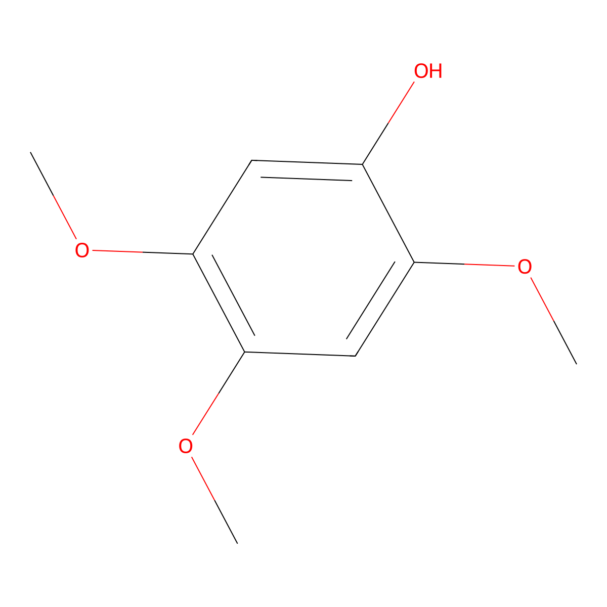 2,4,5-Trimethoxyphenol molecular structure, CAS 20491-91-2