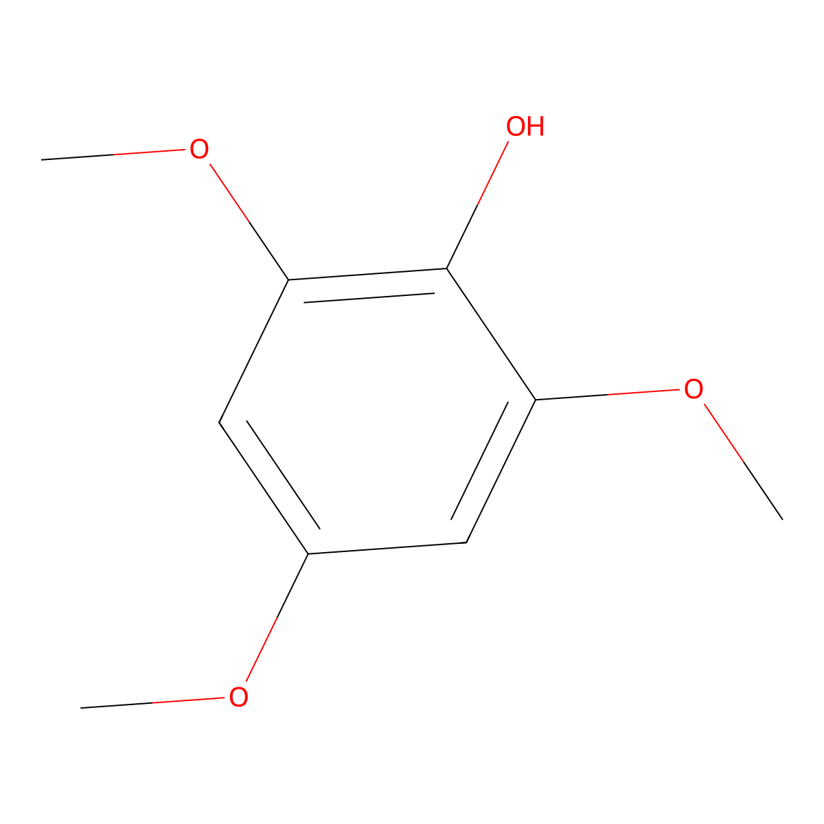 2,4,6-Trimethoxyphenol molecular structure, CAS 20491-92-3