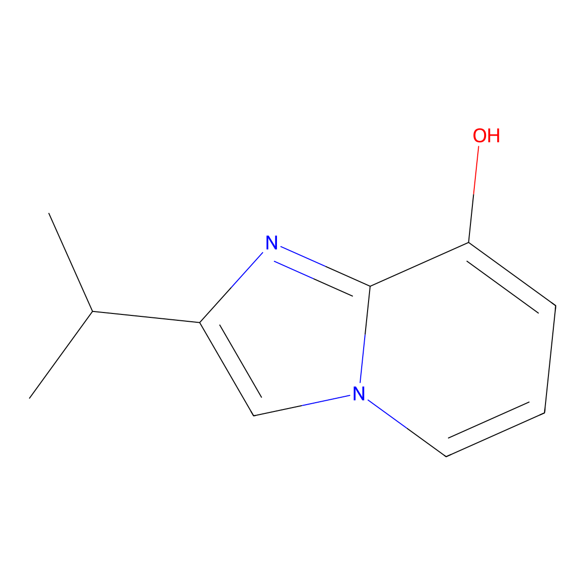 8-Hydroxy-2-(i-propyl)imidazo[1,2-a]pyridine molecular structure, CAS 204927-59-3