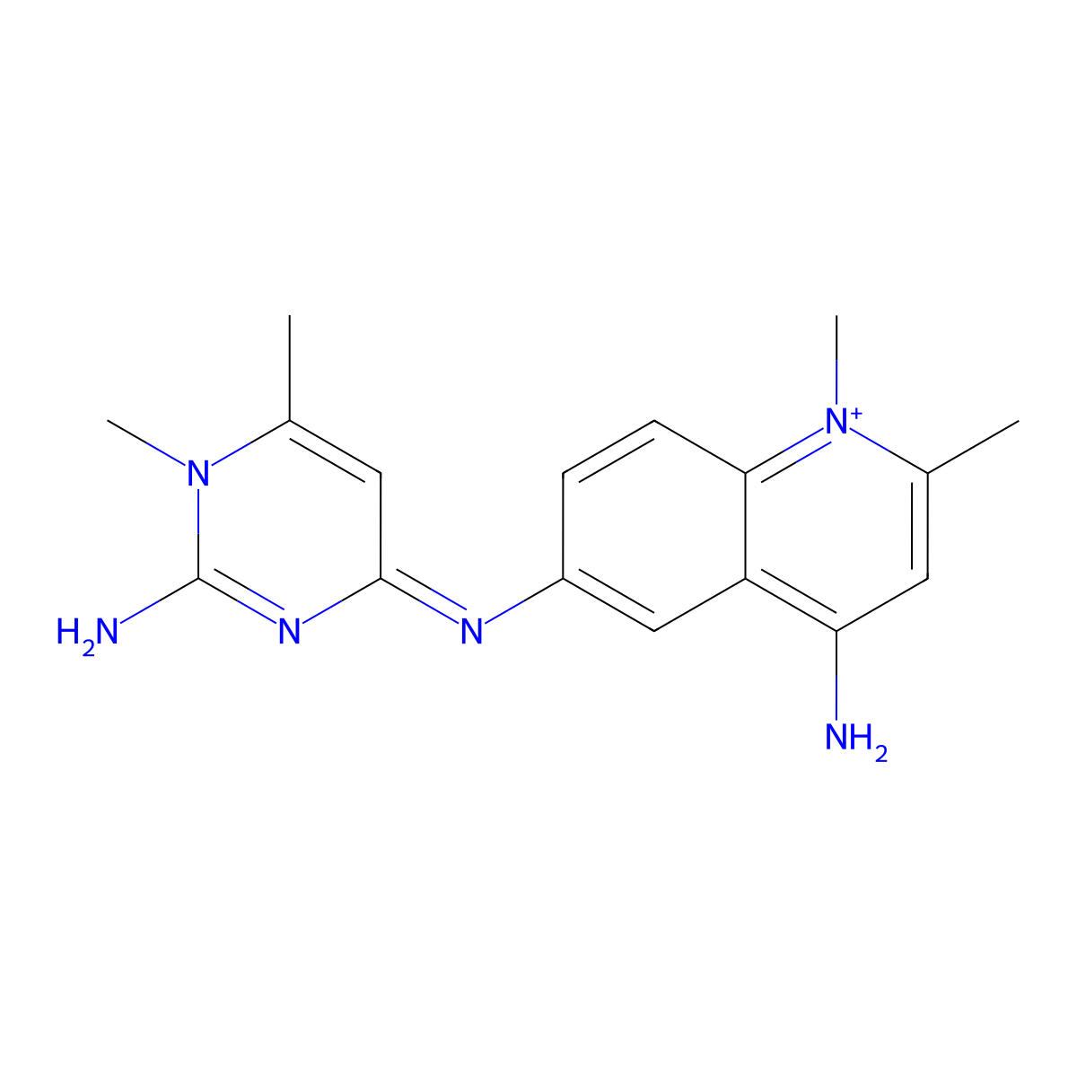 Quinapyramine molecular structure, CAS 20493-41-8