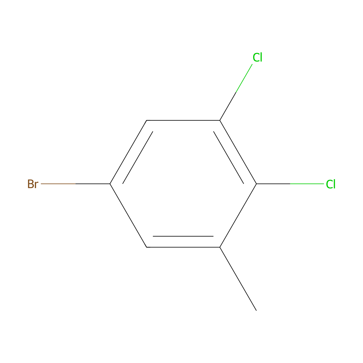 5-Bromo-2,3-dichlorotoluene molecular structure, CAS 204930-38-1