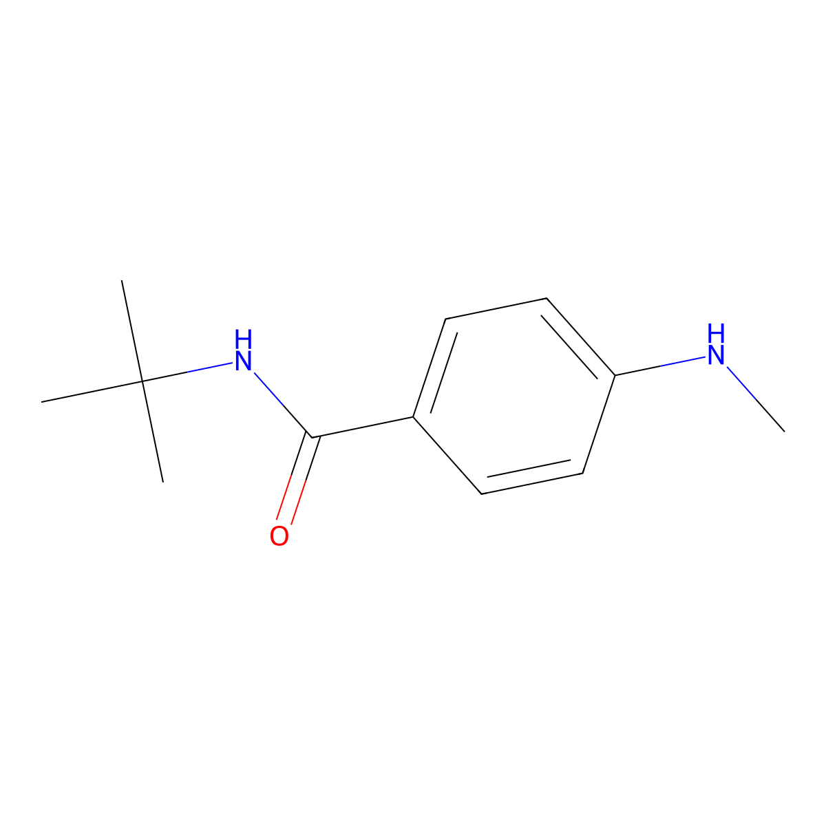 N-tert-Butyl-4-(methylamino)benzamide molecular structure, CAS 204973-20-6
