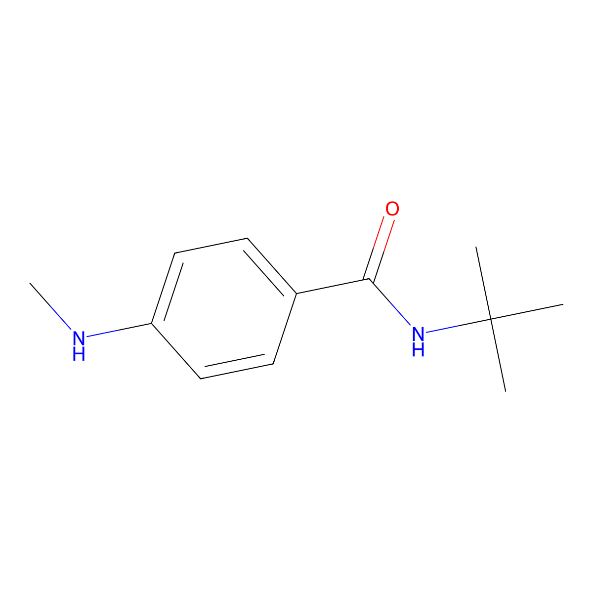 N-tert-Butyl-4-(methylamino)benzamide molecular structure, CAS 204973-20-6